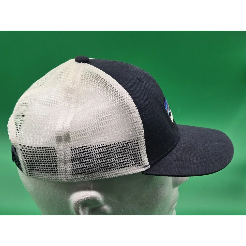 Patagonia Snapback Hat Cap Youth One Size Blue White Mesh Classic